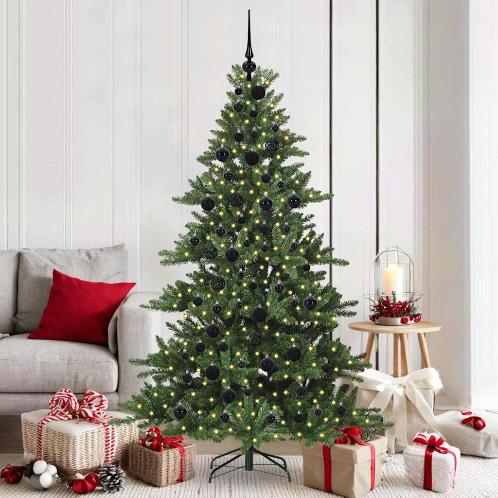 JUNG Vida Künstlicher klappbarer Weihnachtsbaum Grün 180 cm PVC und Stahl