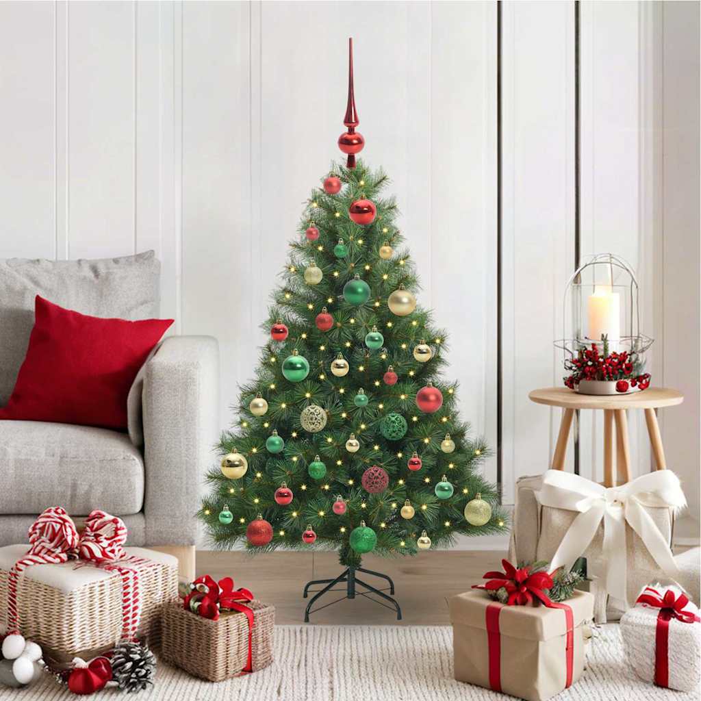 JUNG Vida Künstlicher Weihnachtsbaum mit 150 LEDs Grün 120 cm PE und PVC