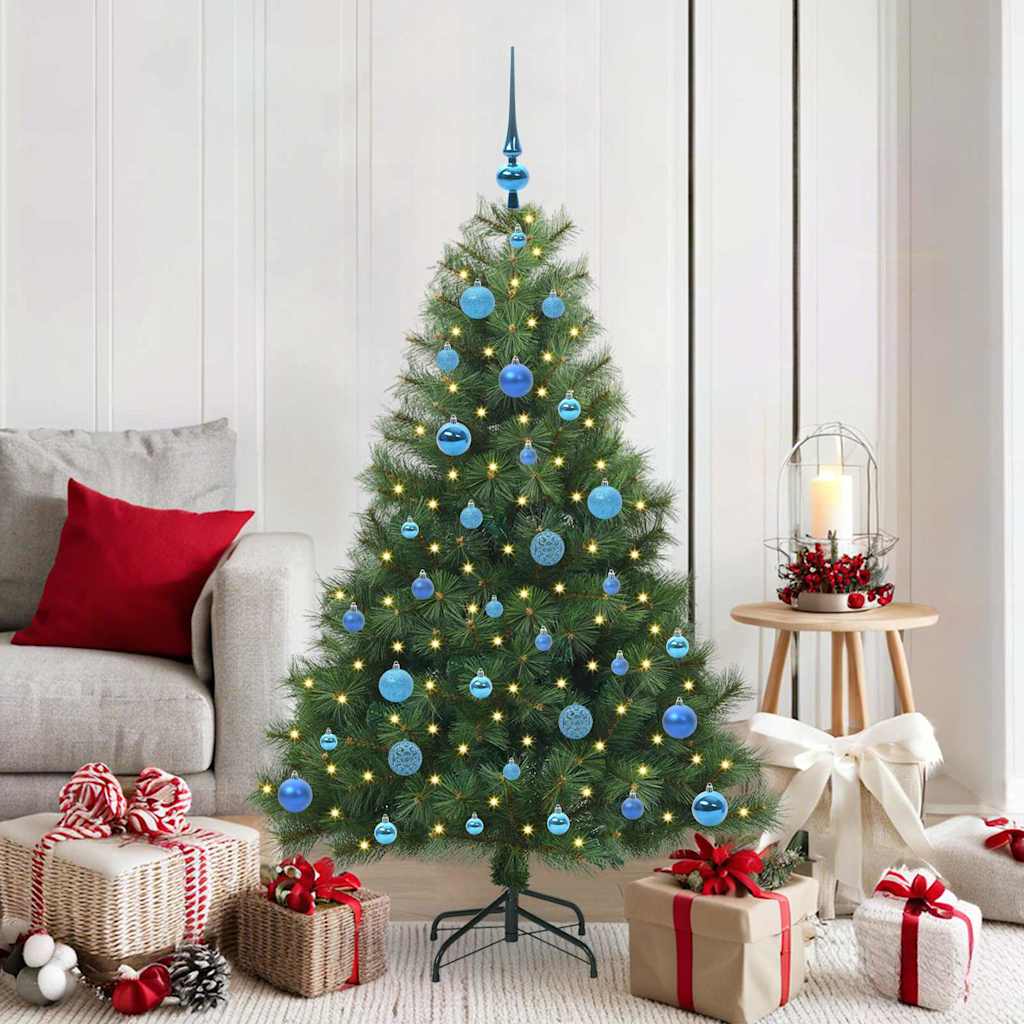 JUNG Vida Künstlicher Weihnachtsbaum mit 150 LEDs Grün 150 cm PE und PVC