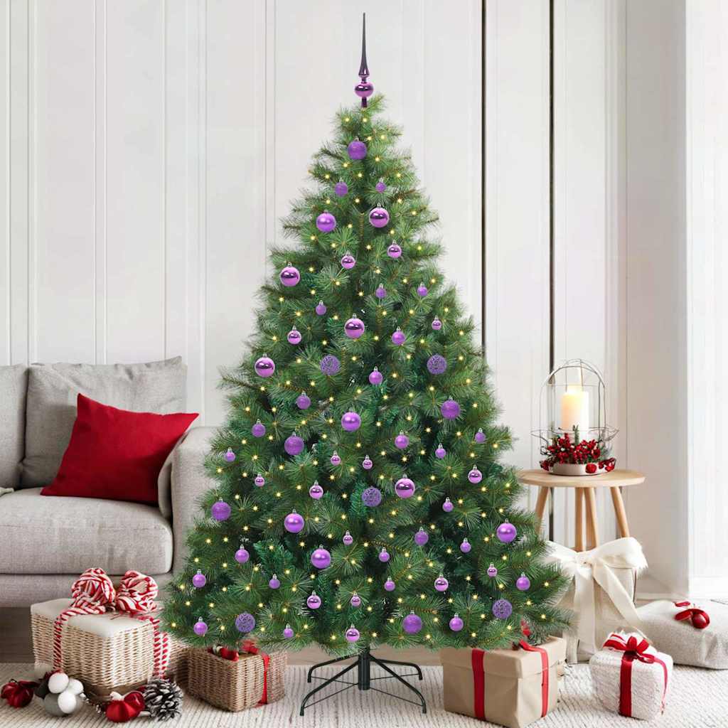 JUNG Vida Künstlicher Weihnachtsbaum mit 300 LEDs Grün 180 cm PE und PVC