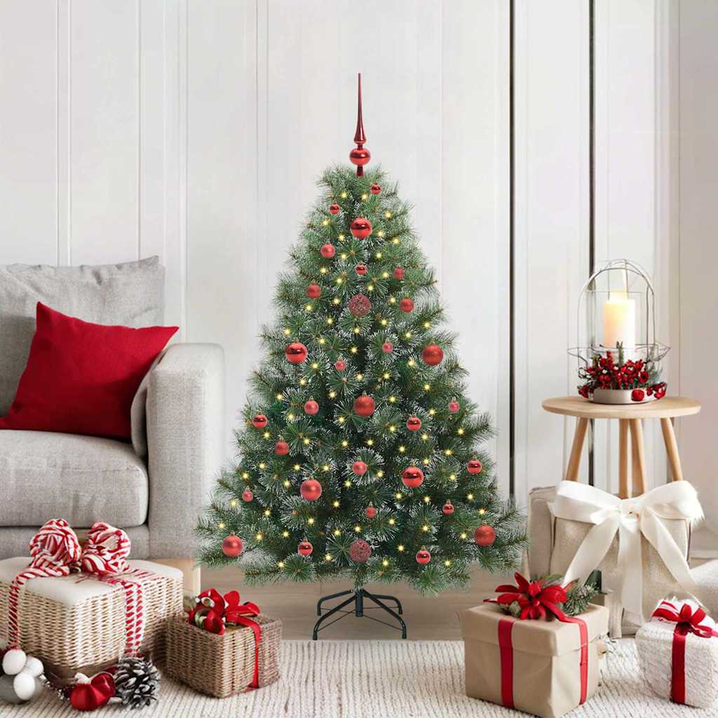 JUNG Vida Künstlicher Weihnachtsbaum mit 150 LEDs Grün 120 cm PE und PVC