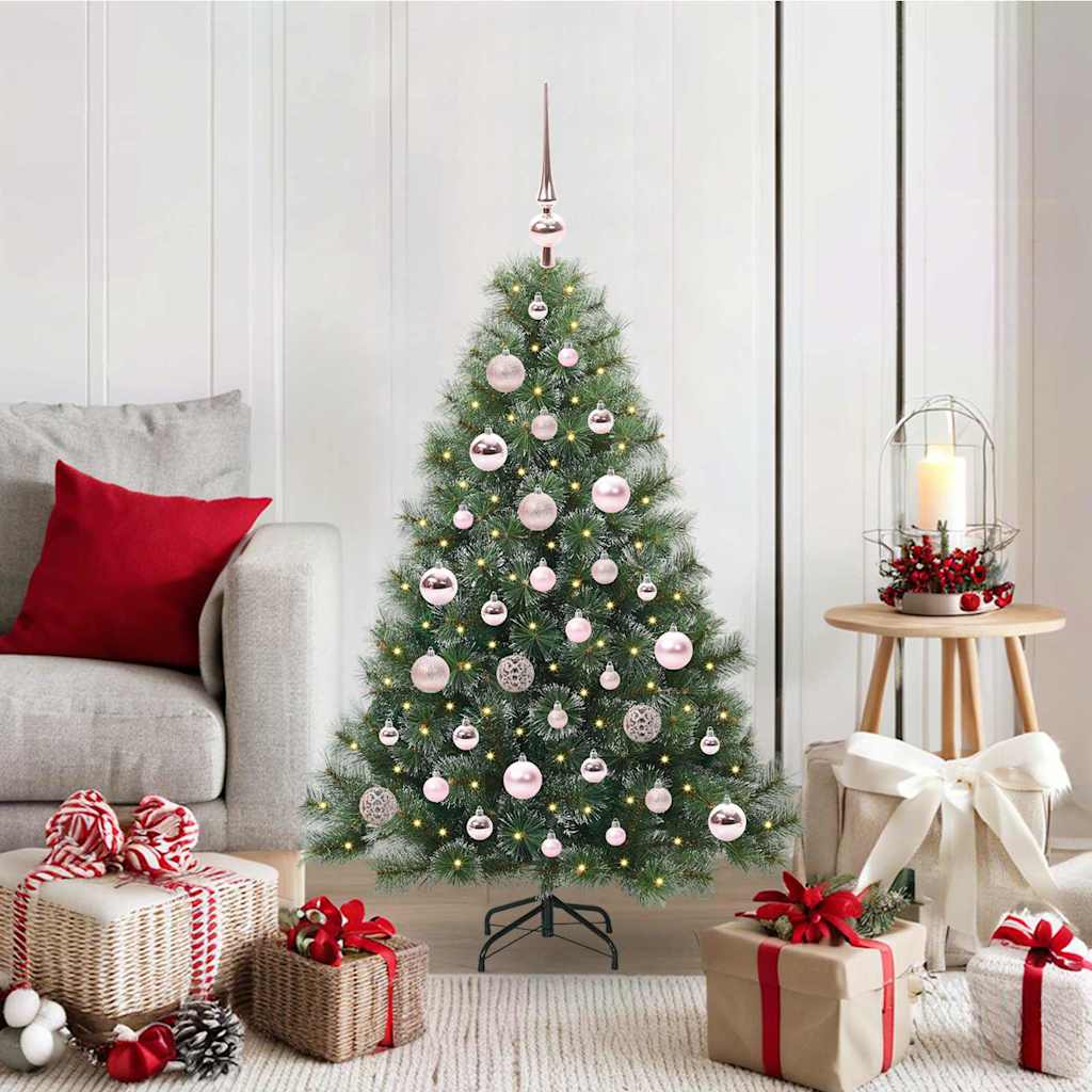 JUNG Vida Künstlicher Weihnachtsbaum mit 150 LEDs Grün 120 cm PE und PVC