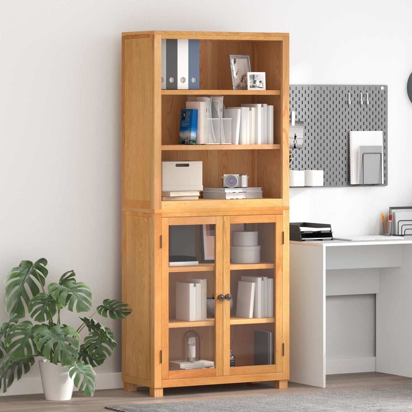 JUNG Vida Aufbewahrungsmöbel-Set mit Speicher mit Tür Braun Holzwerkstoff