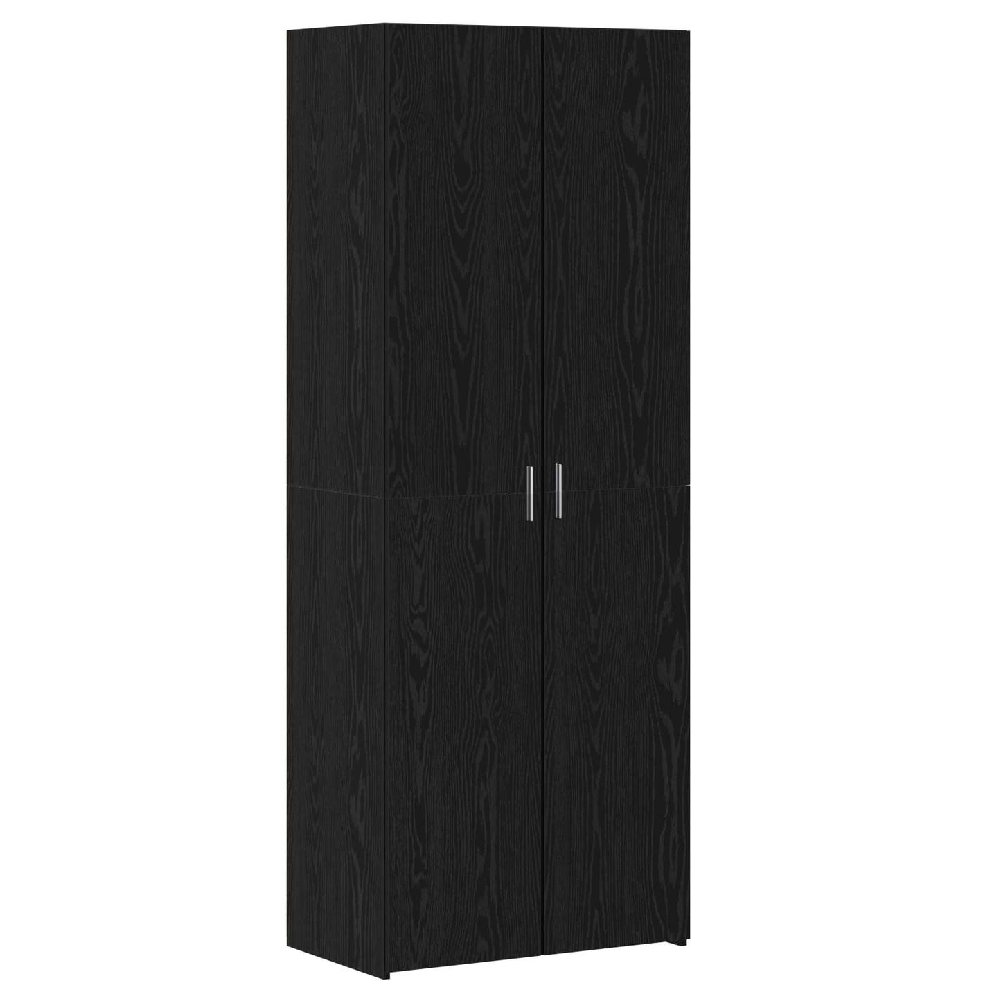 JUNG Vida Highboard 2 pcs Schwarz Eichen-Optik 70 x 42,5 x 185 cm