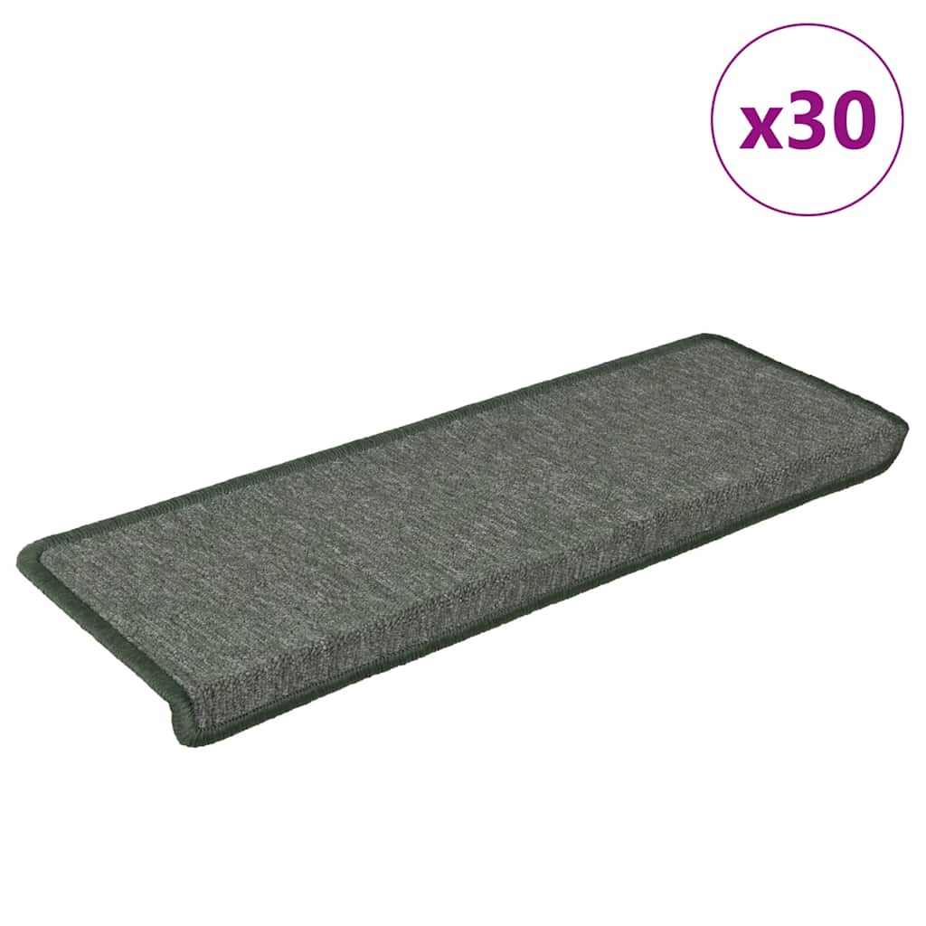 JUNG Vida Stufenmatten 30 Stk. 65x21x4 cm Dunkelgrün Rechteckiger Rand