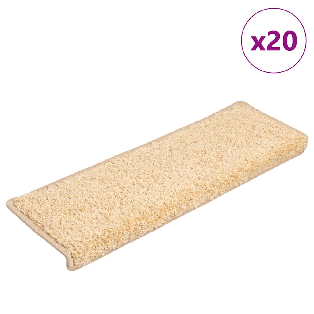 JUNG Vida Stufenmatten 20 Stk. 65x21x4 cm Creme Rechteckiger Rand