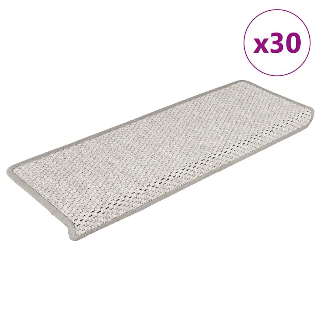 JUNG Vida Stufenmatten Selbstklebend Sisal-Optik 30Stk. 65x21x4cm Platina