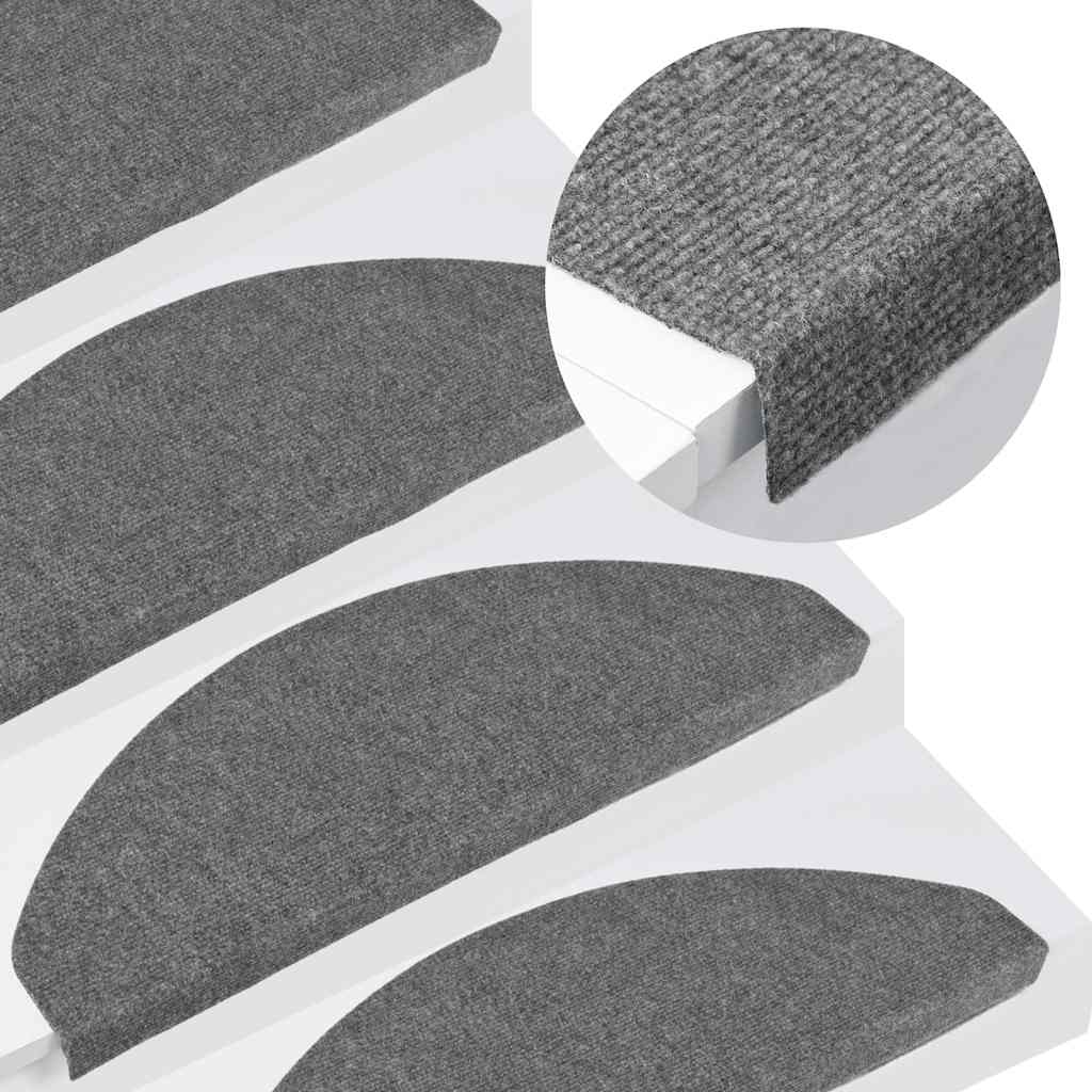 JUNG Vida Stufenmatten Selbstklebend 30 Stk. Grau 65x22,5x3,5 cm