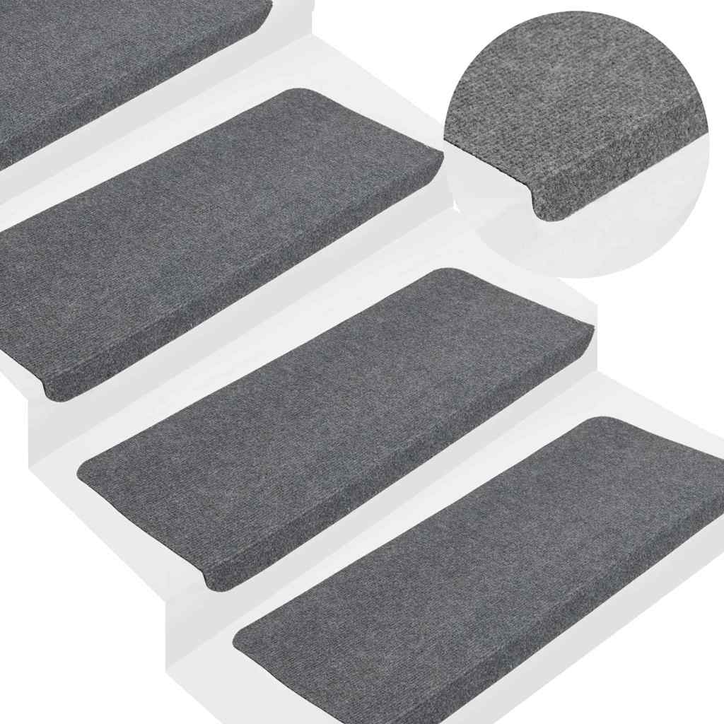 JUNG Vida Stufenmatten Selbstklebend 30 Stk. Grau 65x24,5x3,5 cm