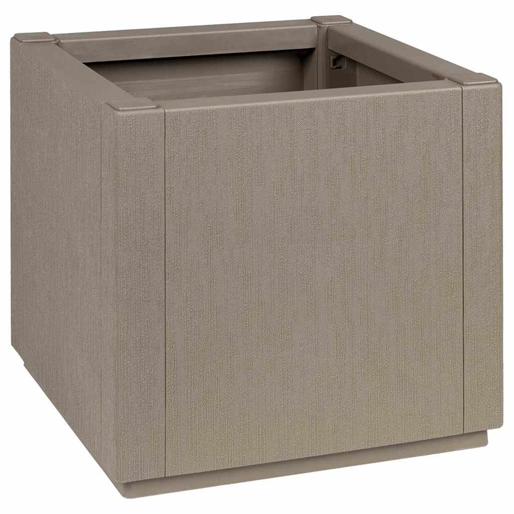 JUNG Vida Blumenkiste Hellbraun 36 x 36 x 35 cm Kunststoff