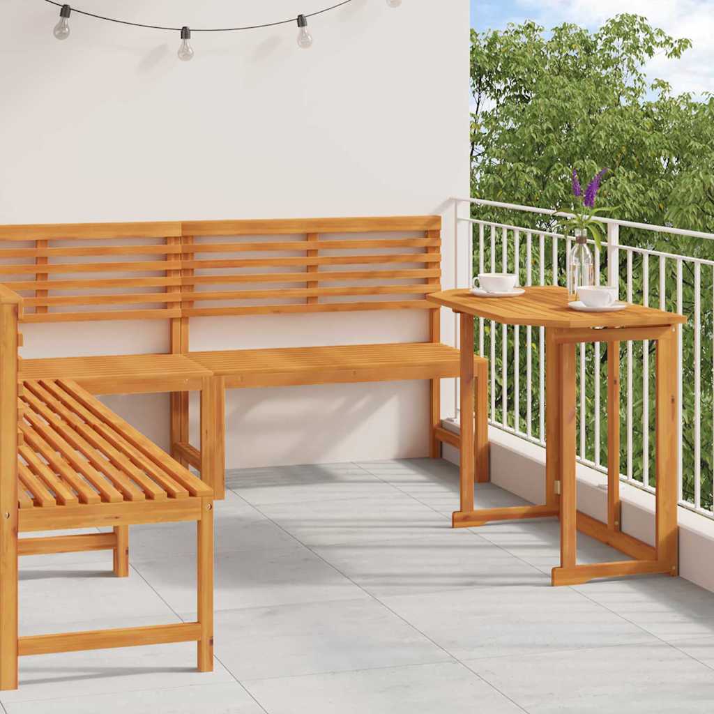JUNG Vida Gartenbänke Set 4 pcs Braun Massivholz Akazie