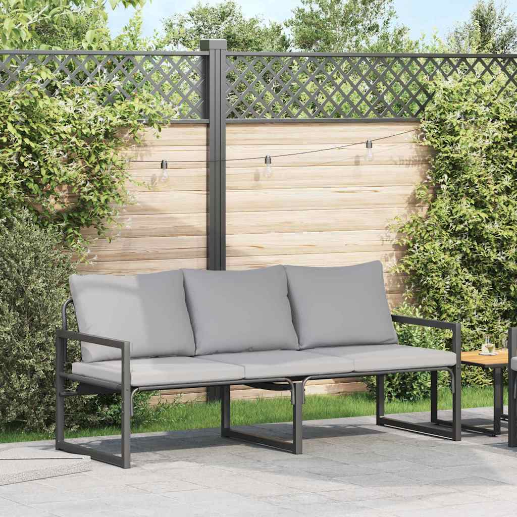 JUNG Vida gartenmöbel mit Kissen Hellgrau 180 x 72,5 x 71 cm Polyester