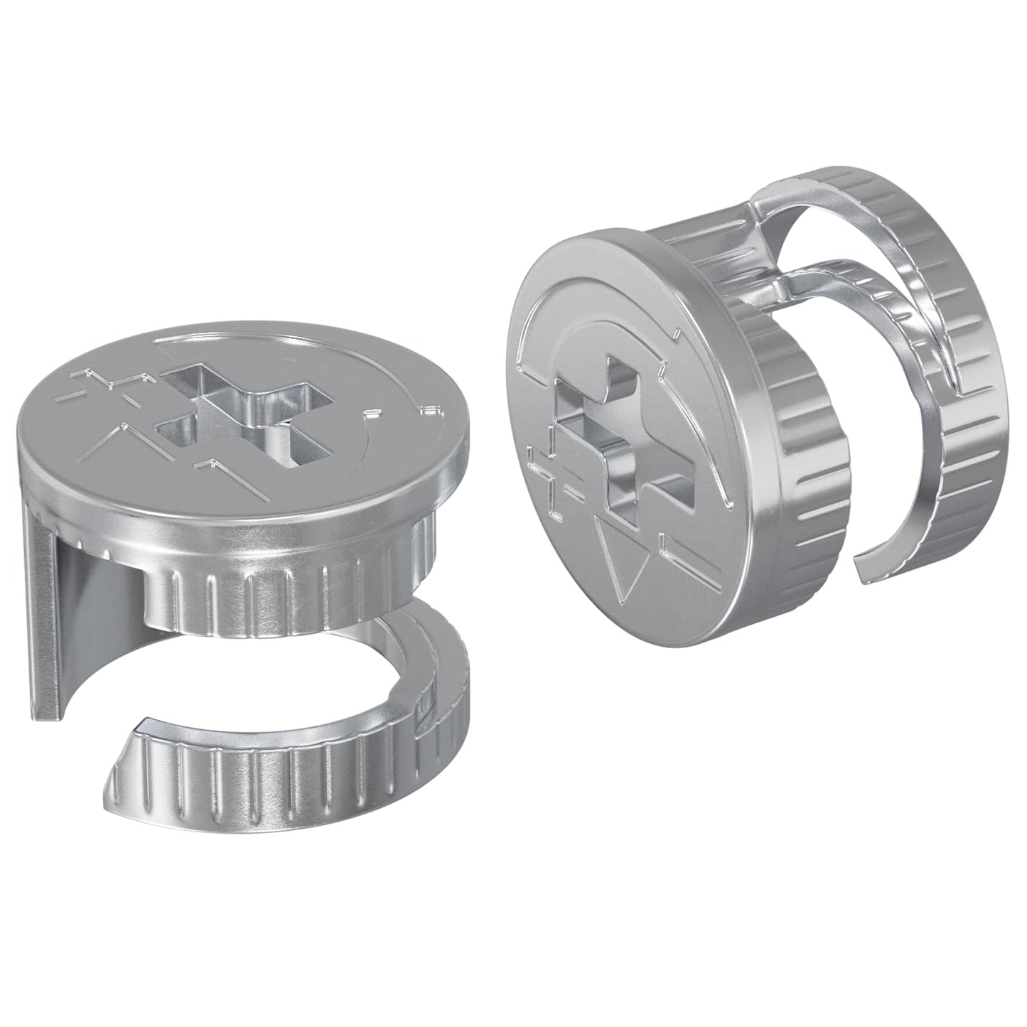 JUNG Vida Zapfenschloss-Muttern 2 pcs Silber 15 x 11,5 mm Stahl