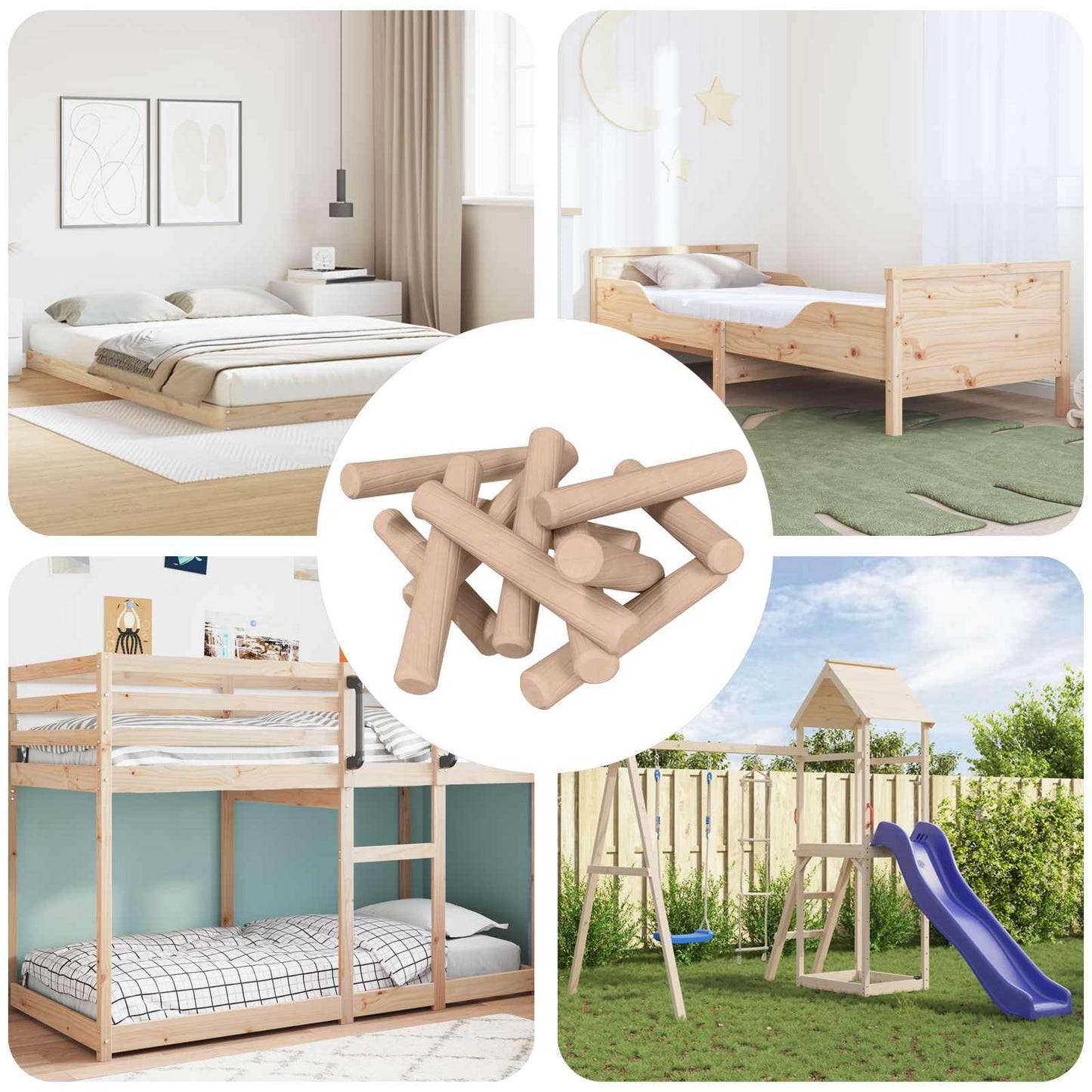 JUNG Vida Holzdübel 24000 pcs Braun Massivholz