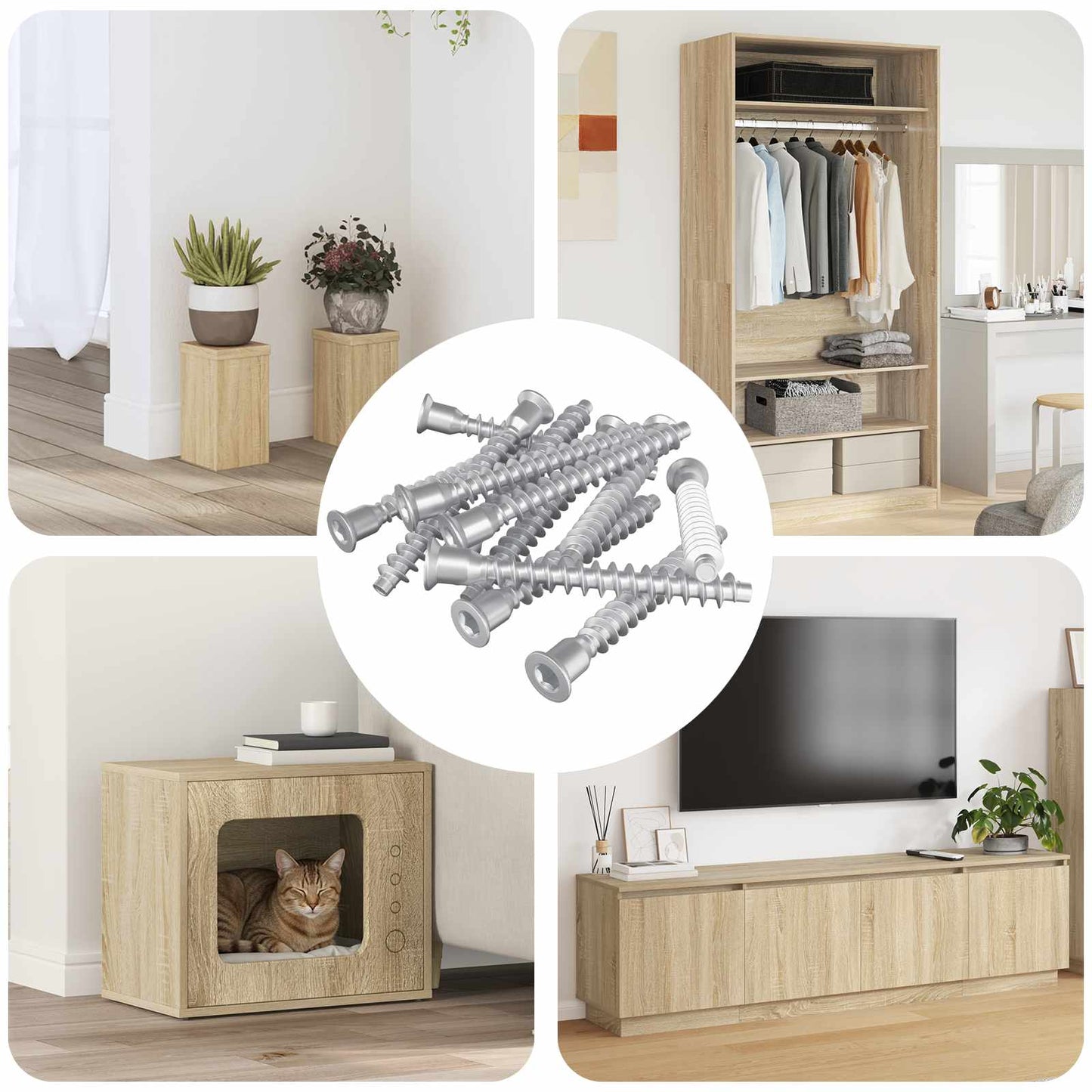 JUNG Vida Confirmat-Schrauben 2100 pcs Silber Metall