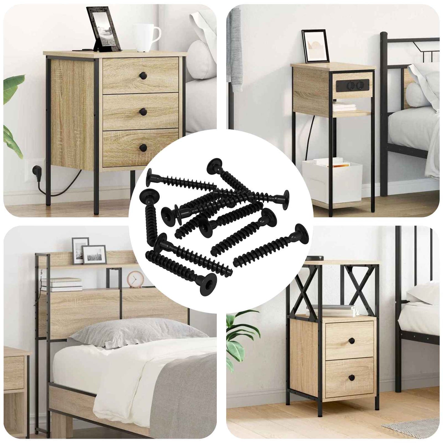 JUNG Vida Steckkappen-Schraube 5143 pcs Schwarz Eisen