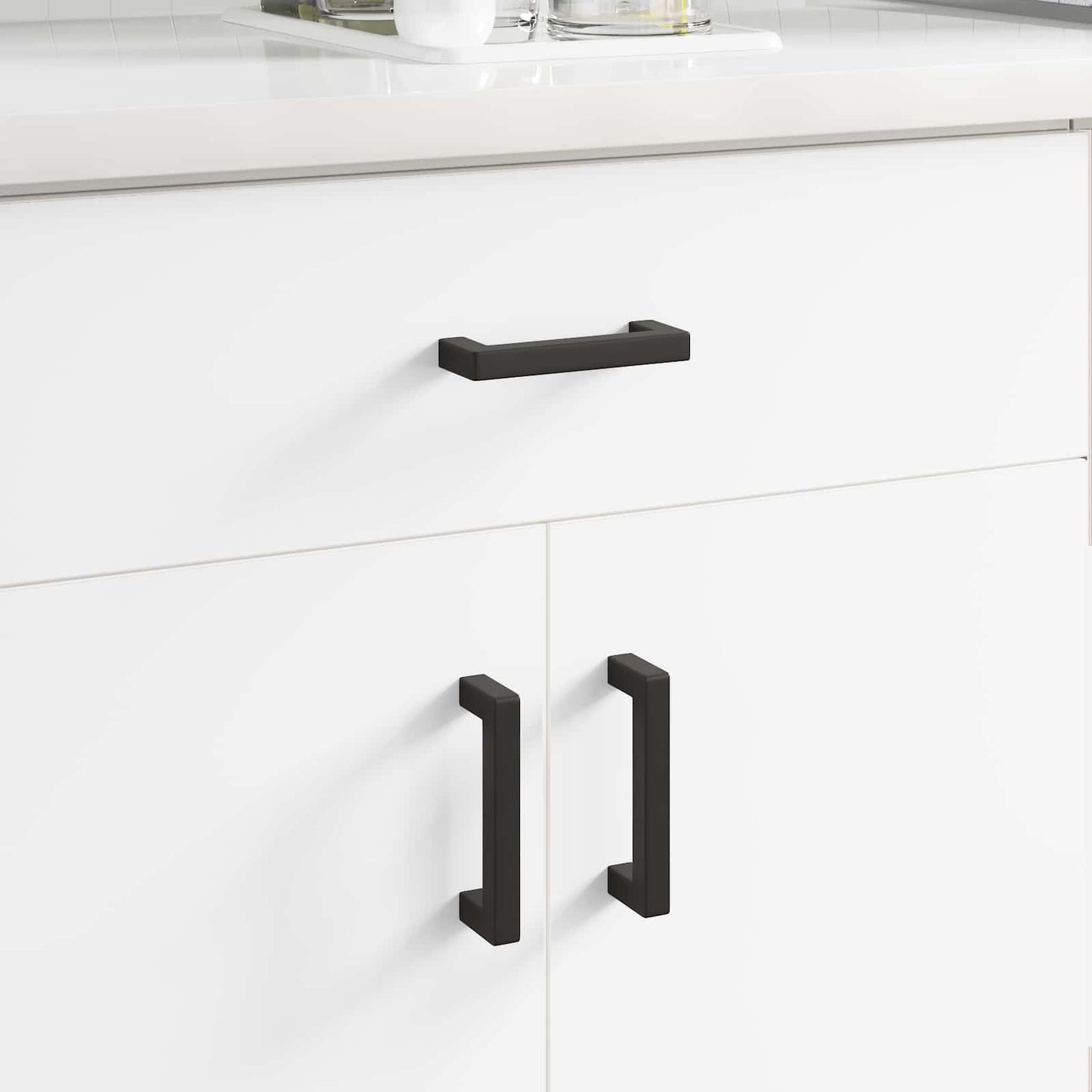 JUNG Vida Möbelgriff 2 pcs Schwarz 110 x 12 x 36 mm Eisen