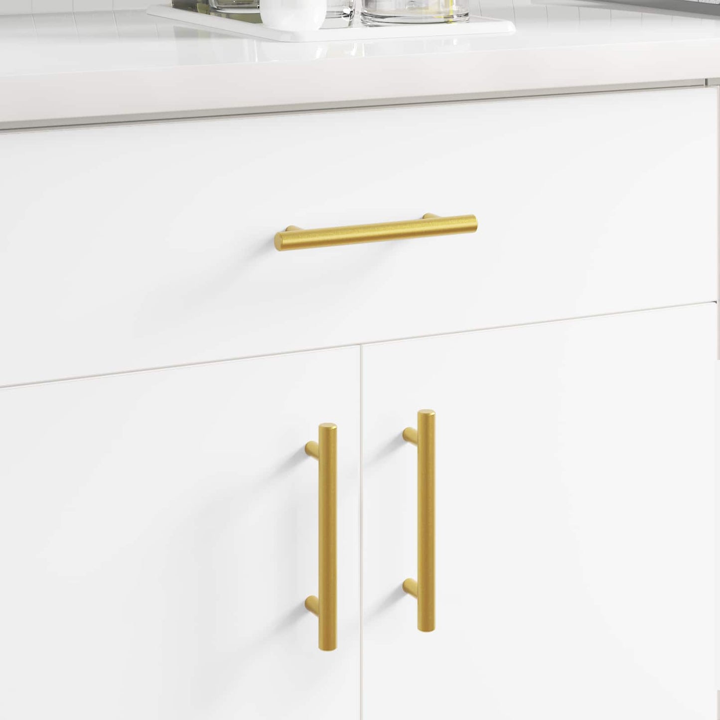 JUNG Vida Schrankgriff 12 pcs Gold 150 mm Edelstahl