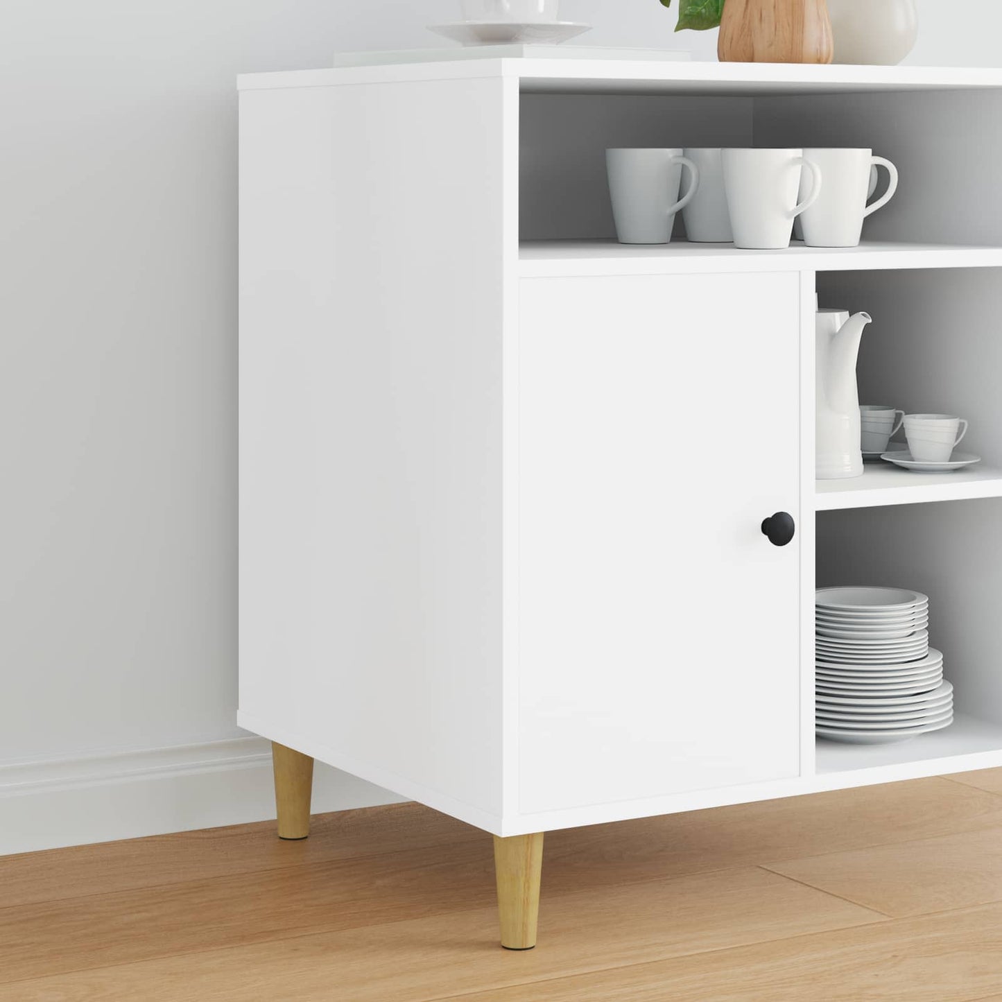JUNG Vida Möbelbeine 12 pcs Braun Ø 44 x 100 mm Massives Eukalyptus Holz
