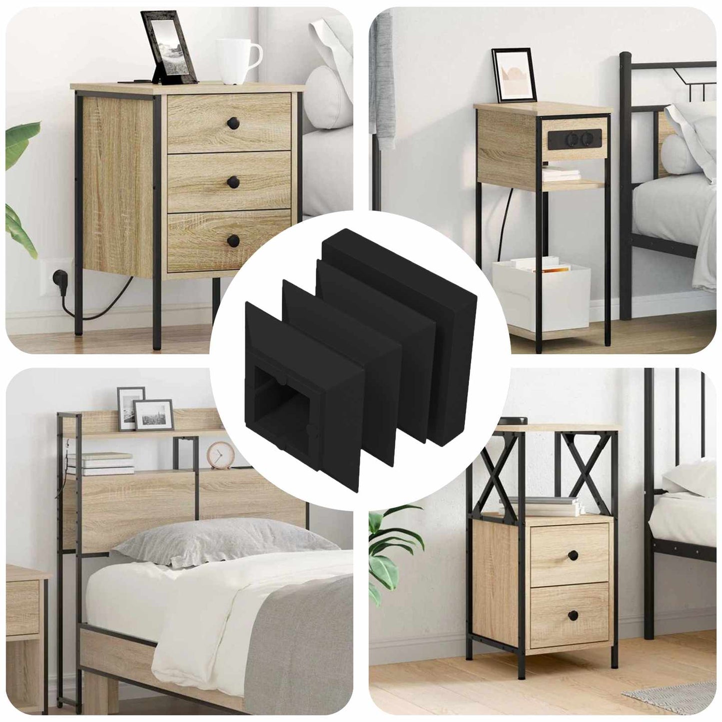 JUNG Vida Endkappen 10909 pcs Schwarz 15 x 15 x 15 mm PP