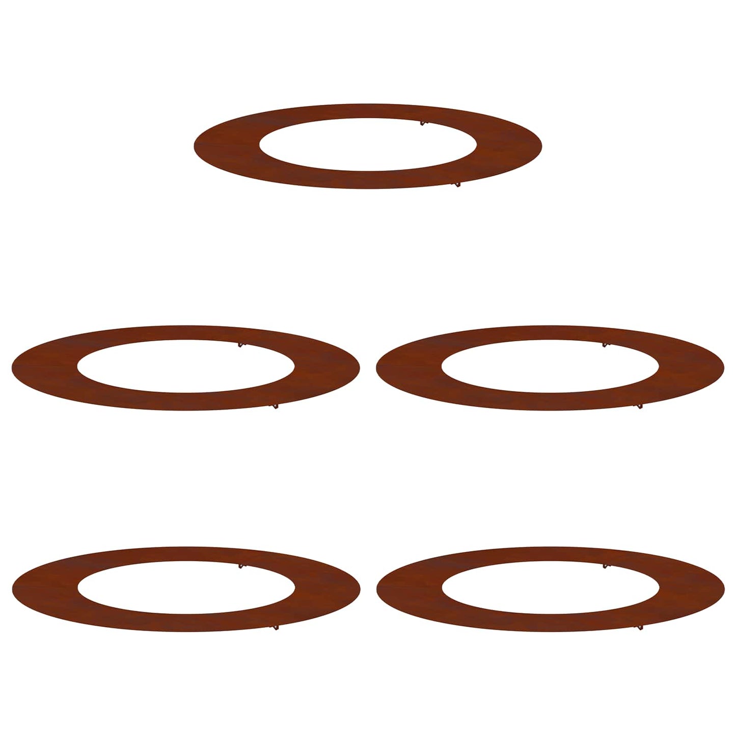 JUNG Vida geeignet für flache Baumringe 5 pcs Braun Ø50 / 80 cm