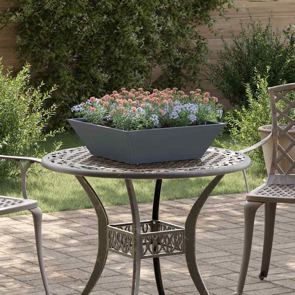 JUNG Vida Garten-Pflanzgefäß 5 pcs Anthrazit 50 x 50 x 15 cm