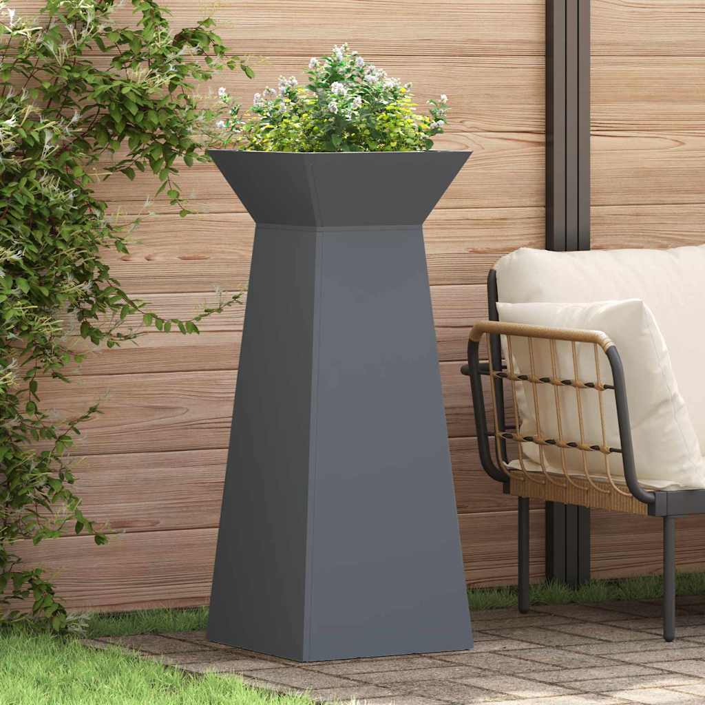 JUNG Vida Säulen Pflanzer 2 pcs Anthrazit 40 x 40 x 100 cm