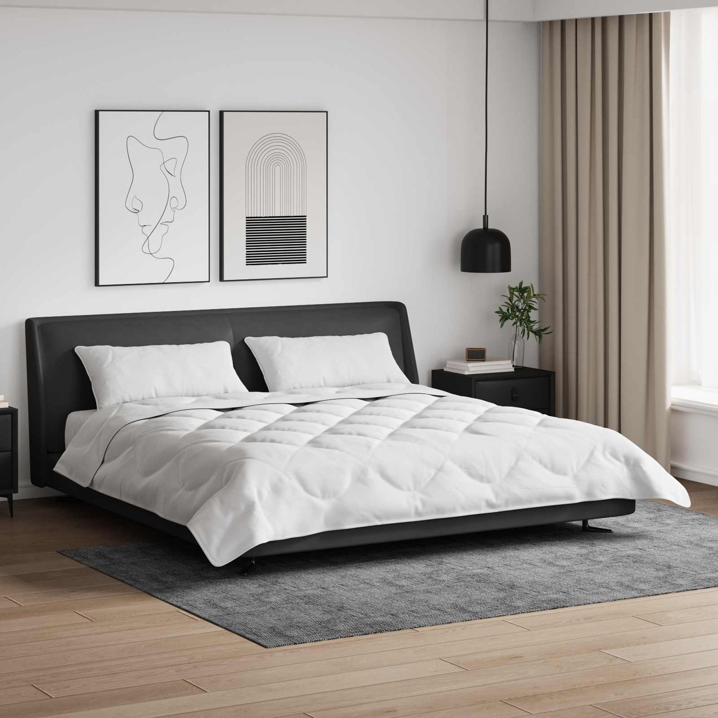 JUNG Vida Sommerdecke mit Kissen 3 pcs Weiß Mikrofaser
