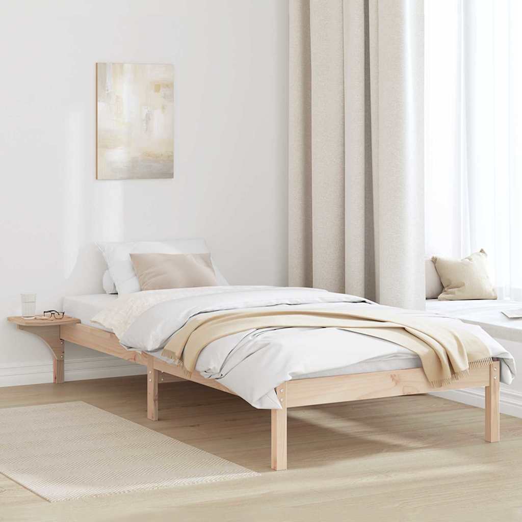 JUNG Vida Bettrahmen Natur 90 x 200 cm Massives Kiefernholz