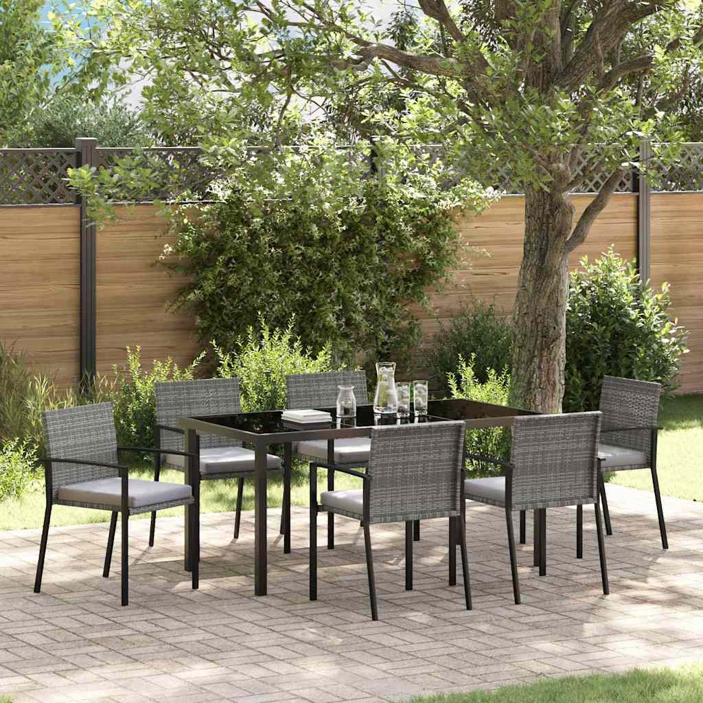 JUNG Vida Garten Essgruppe 7 pcs Grau Pulverbeschichteter Stahl