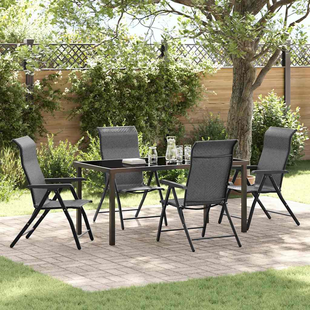 JUNG Vida Garten Essgruppe 5 pcs Grau Pulverbeschichteter Stahl