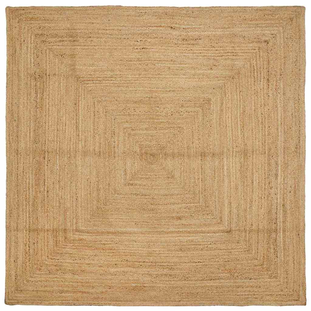 JUNG Vida Bereichsteppich Beige 200 x 200 cm Jute
