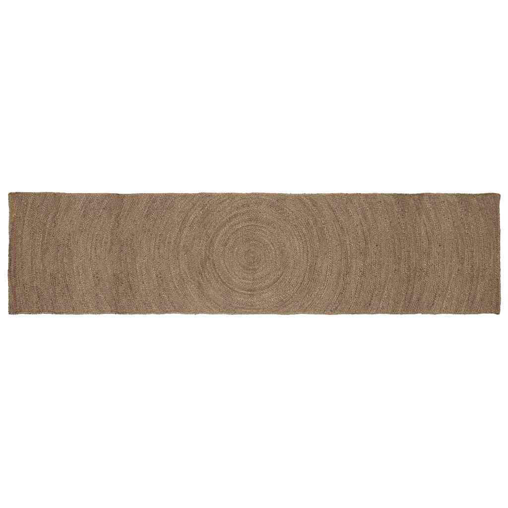 JUNG Vida Bereichsteppiche Rechtwinklig Grau 60 x 400 cm Jute