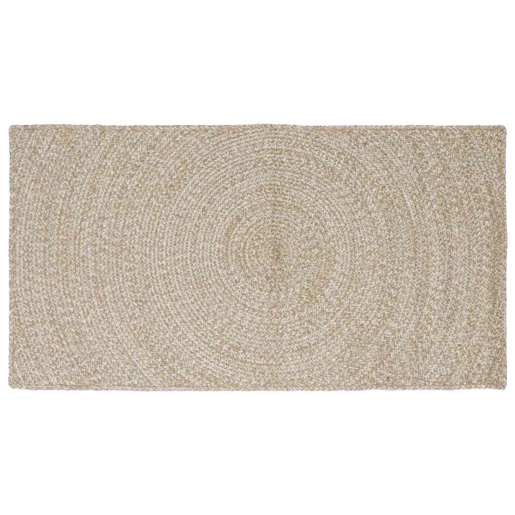 JUNG Vida Bereichsteppiche Natürlich und Weiß 80 x 150 cm Jute