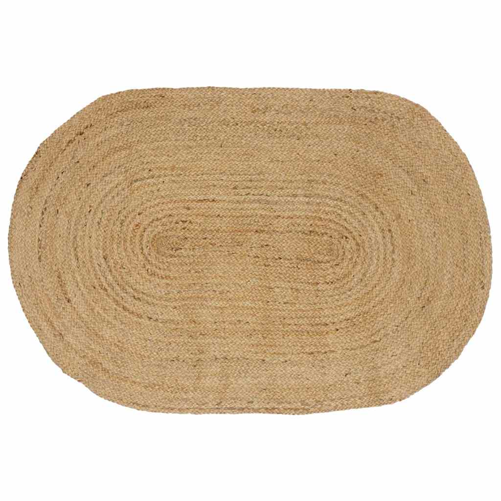 JUNG Vida Bereichsteppiche Oval Natur 205 x 305 cm Jute