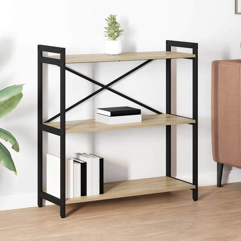 JUNG Vida Bücherregal Sonoma-Eiche 80 x 30 x 85 cm Holzwerkstoff