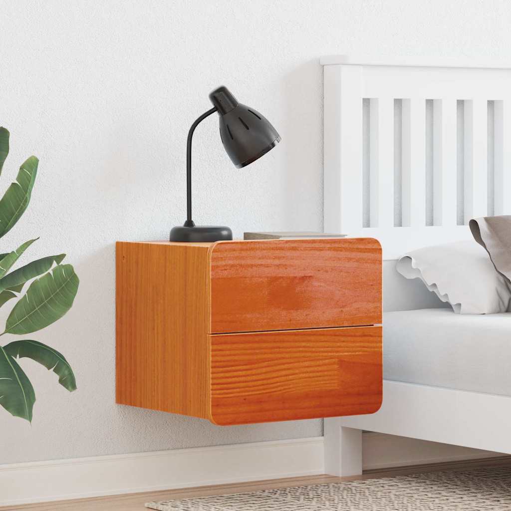 JUNG Vida Nachttisch 2 pcs Braun 39 x 34 x 33 cm Massivholz Kiefer