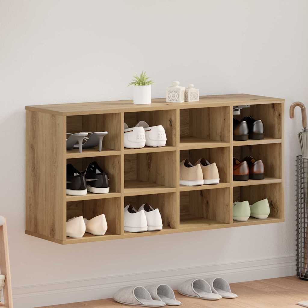 JUNG Vida Schuhschrank Artisan-Eiche 103 x 30 x 51 cm Holzwerkstoff
