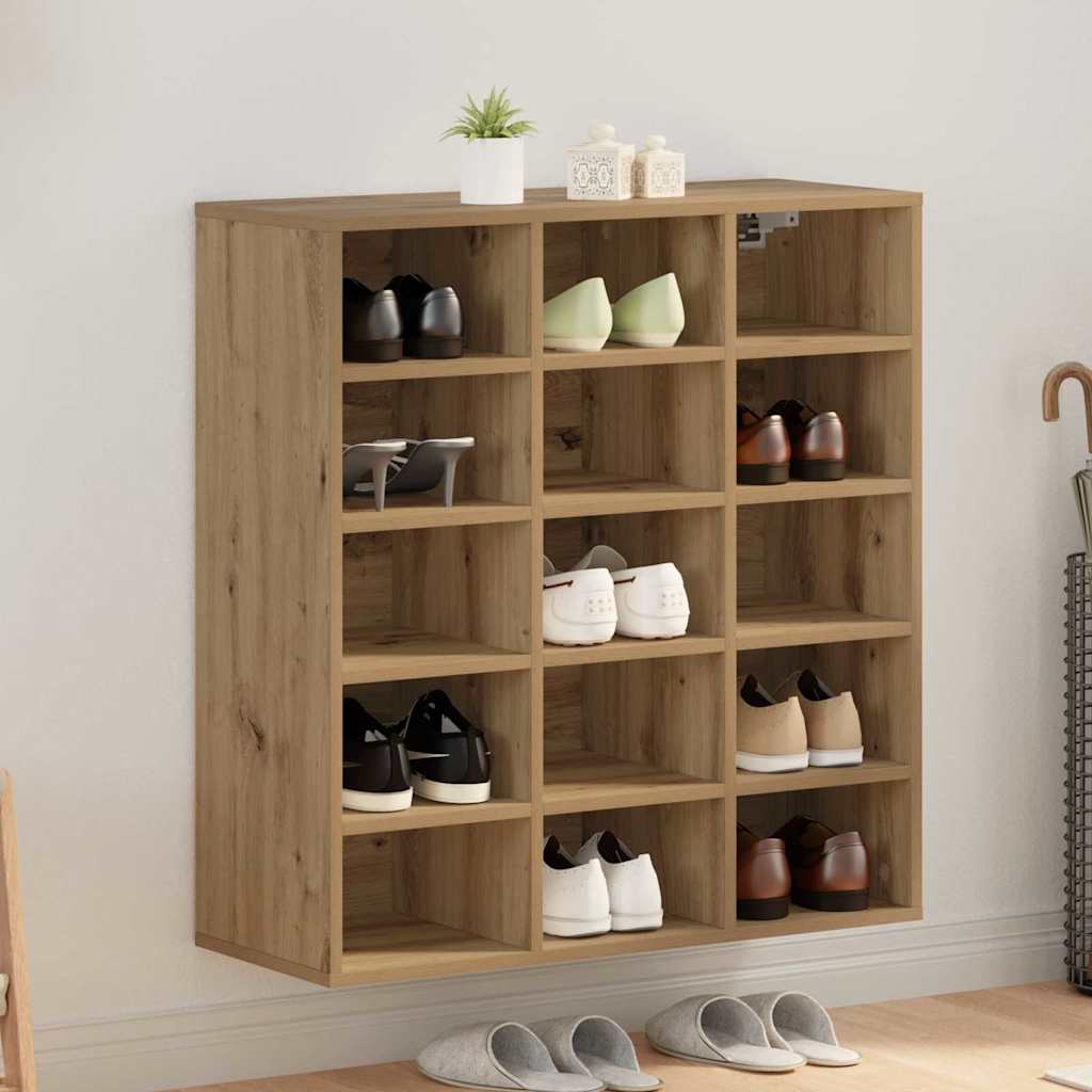 JUNG Vida Schuhschrank Artisan-Eiche 77,5 x 30 x 83,5 cm Holzwerkstoff