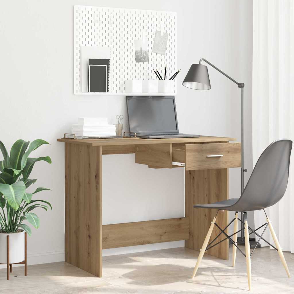 JUNG Vida Schreibtisch Artisan-Eiche 100 x 50 x 76 cm Holzwerkstoff