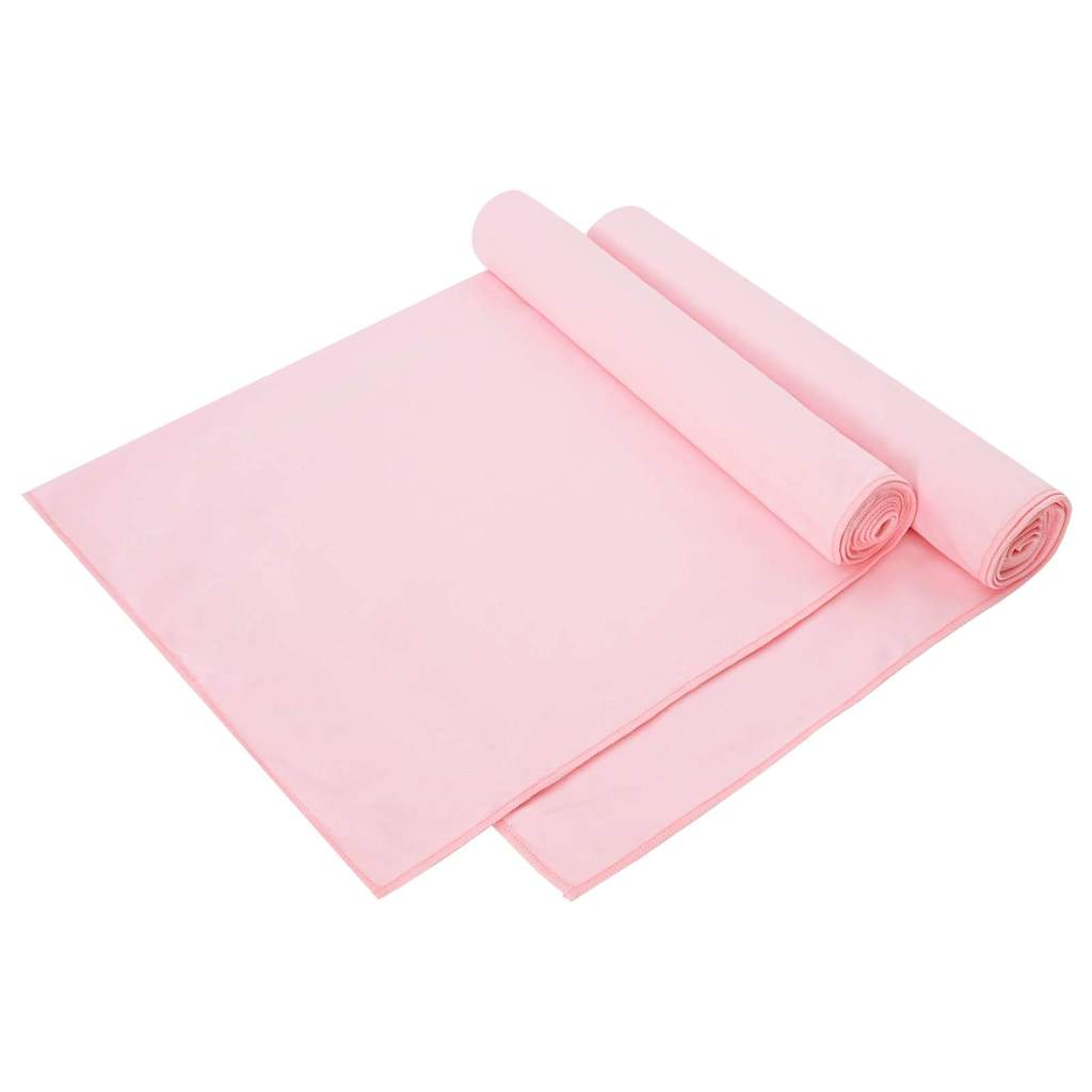 JUNG Vida Sporthandtücher 2 pcs Rosa 140 x 70 cm Polyester und Polyamid