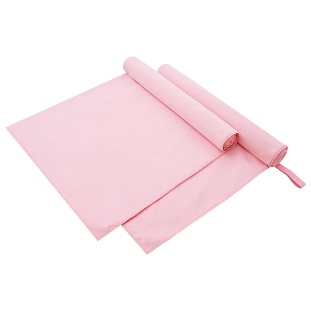 JUNG Vida Sporthandtücher 2 pcs Rosa 180 x 90 cm Polyester und Polyamid