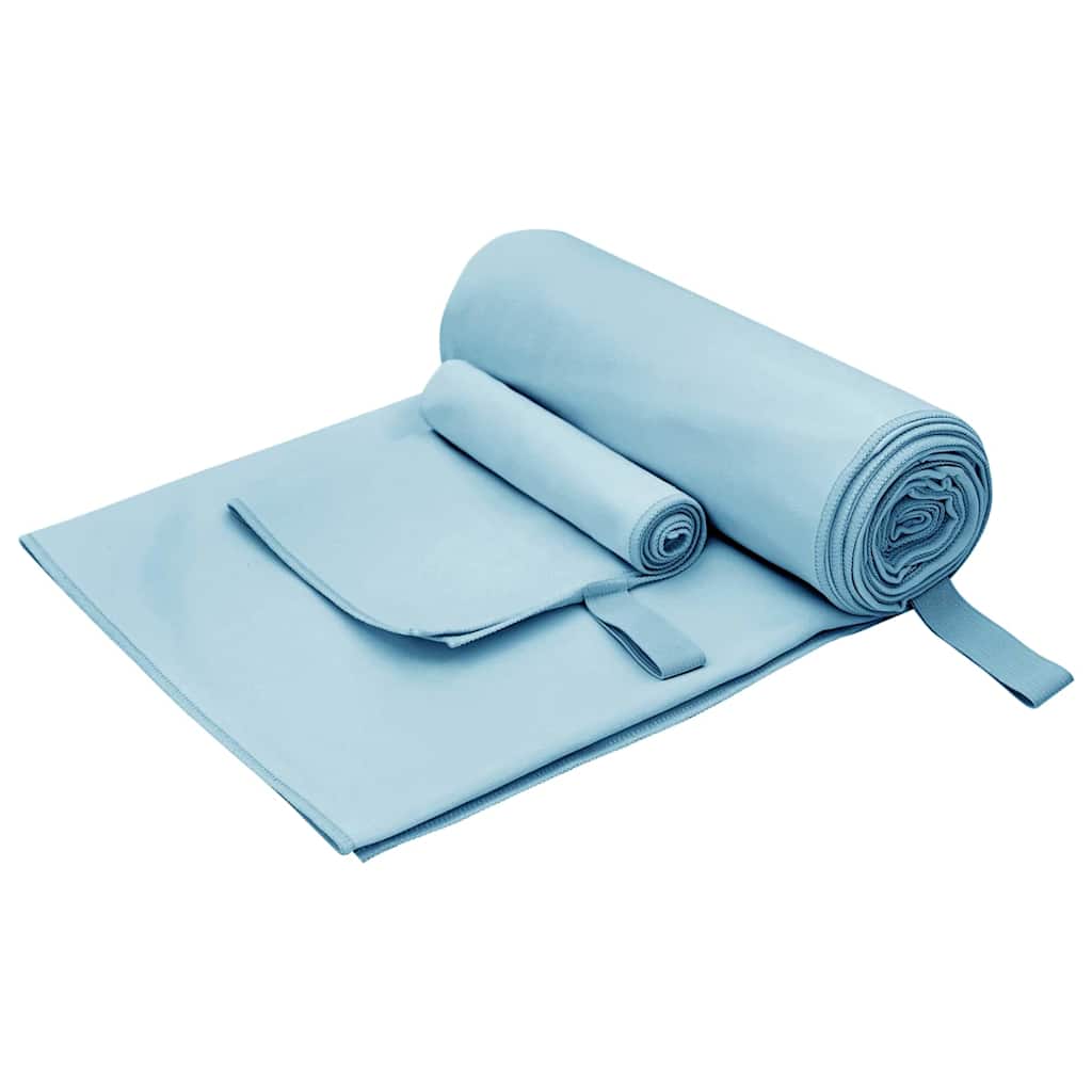 JUNG Vida Sporthandtuch Set 2 pcs Blau Stoff