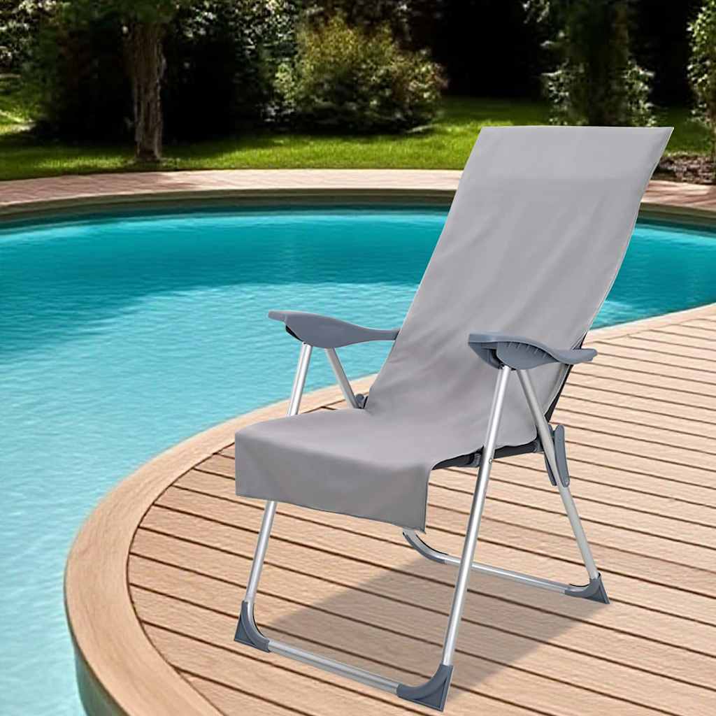 JUNG Vida Außenstuhl Handtücher 2 pcs Dunkelgrau 130 x 60 cm