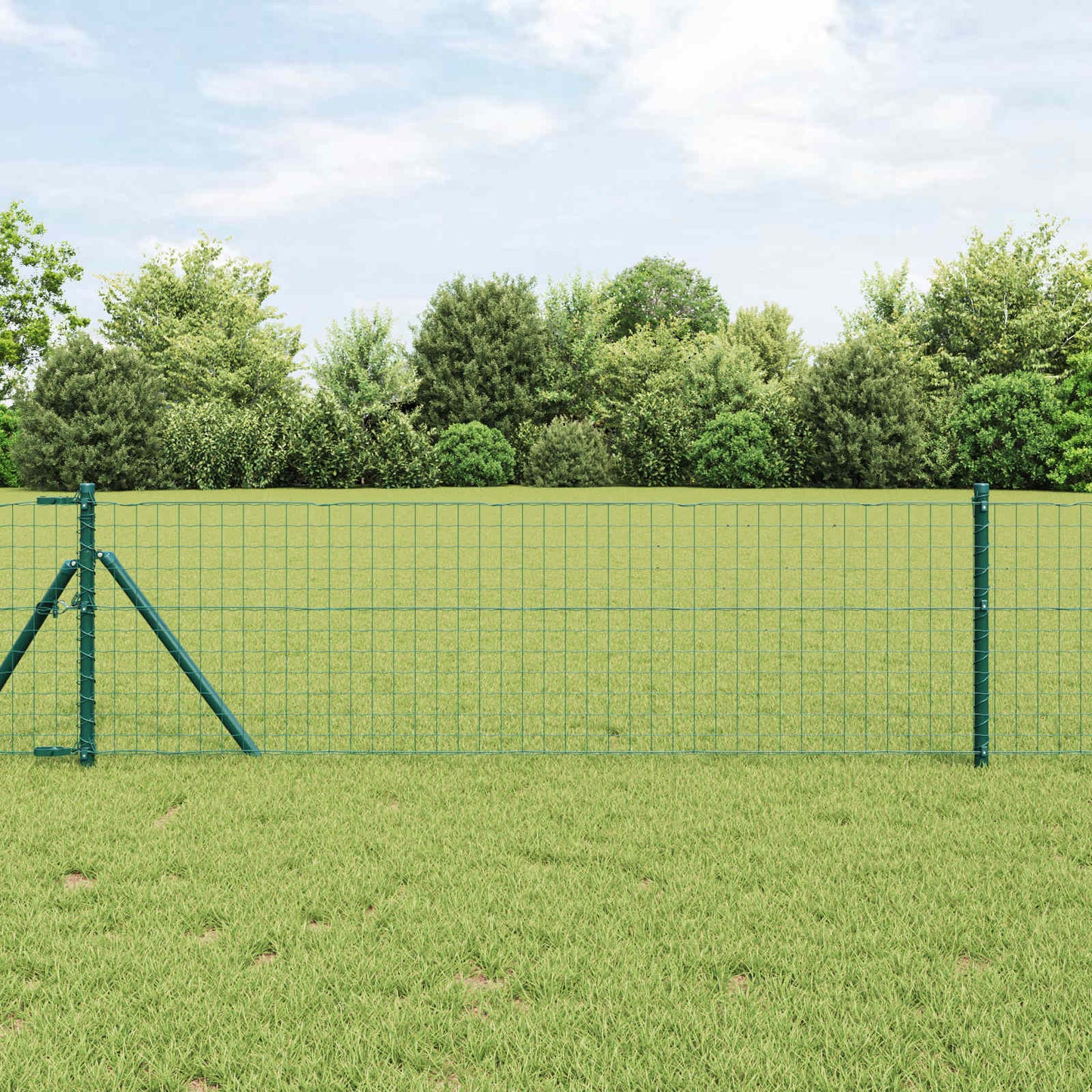 JUNG Vida Zaunpfosten 2 pcs Grün 60 cm Pulverbeschichteter Stahl