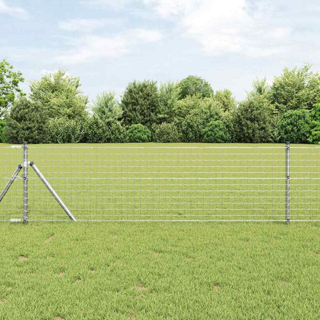 JUNG Vida Zaunpfosten 12 pcs Silber 90 cm Pulverbeschichteter Stahl