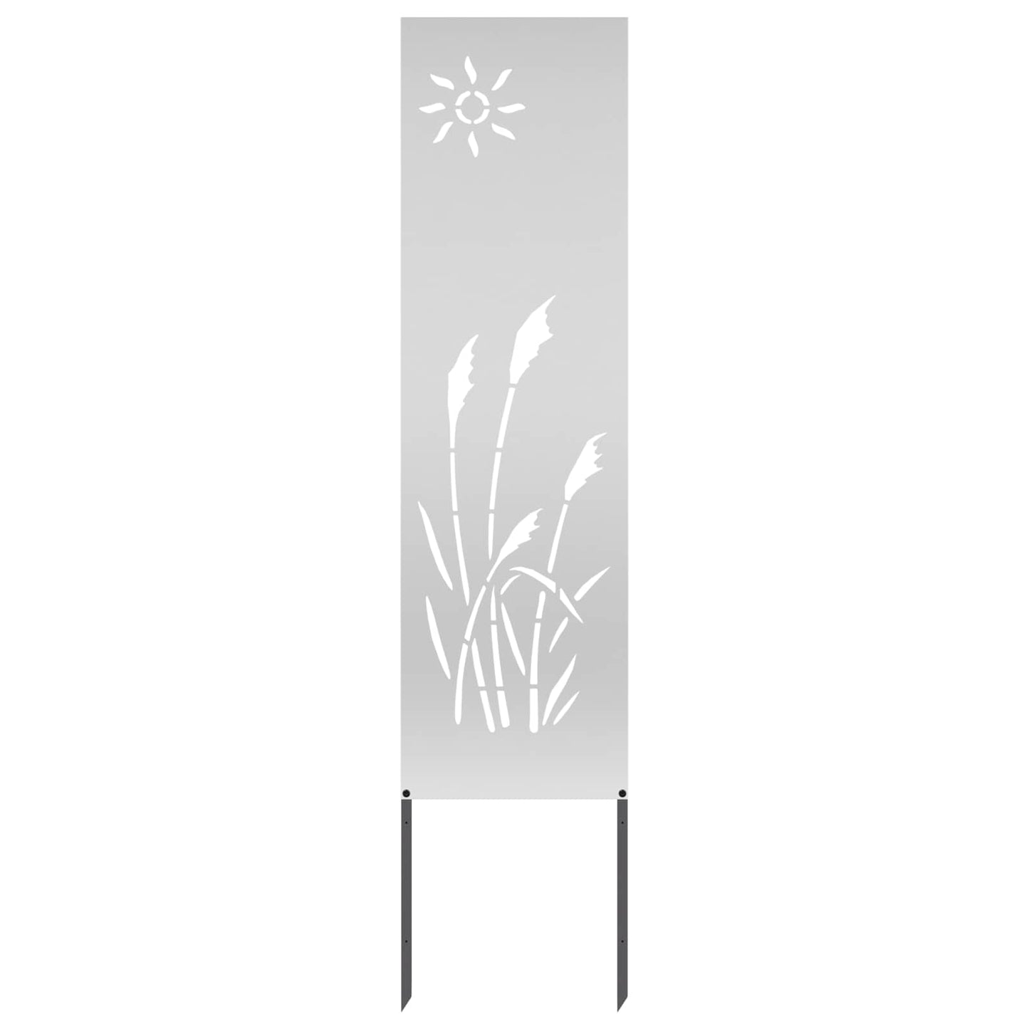 JUNG Vida Garten Sichtschutz-Leinwand Silber 32 x 140 cm Verzinkter Stahl
