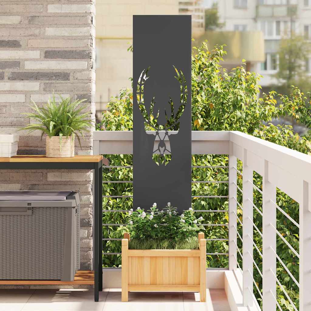 JUNG Vida Garten Sichtschutz-Leinwand Tiermuster Schwarz 32 x 140 cm
