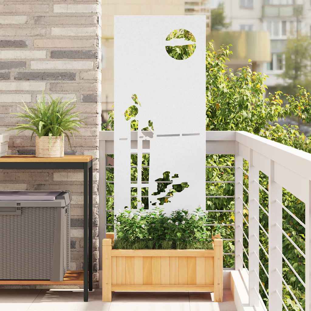 JUNG Vida Garten Sichtschutz-Leinwand Weiß 50 x 140 cm