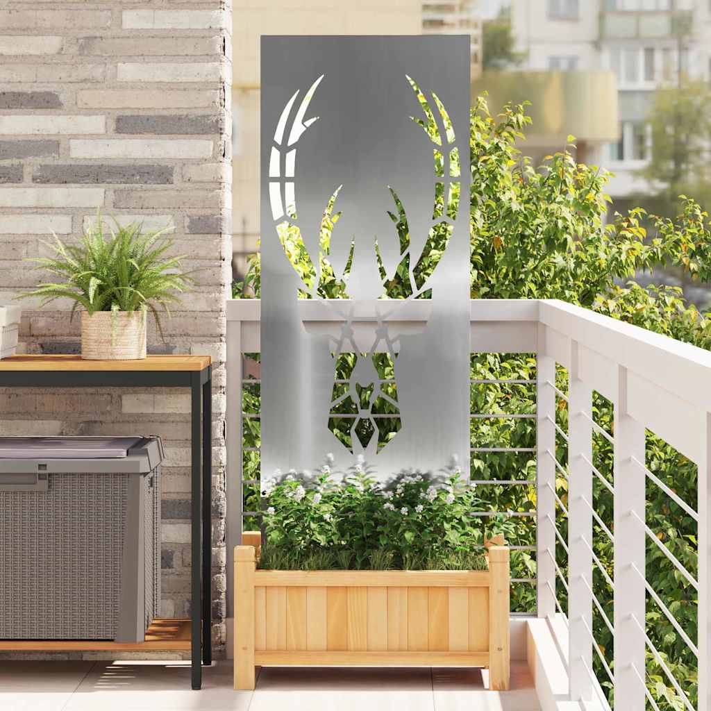 JUNG Vida Garten Sichtschutz-Leinwand Silber 50 x 140 cm Verzinkter Stahl